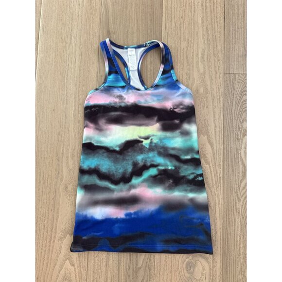 Ivivva By Lululemon Girls Racerback Tank Top Size 12 Multicolor Polyester/Spande - Picture 1 of 3